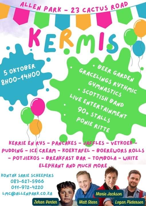Kermis, utdoor fair or festival usually organized for charitable purposes.Kermis
