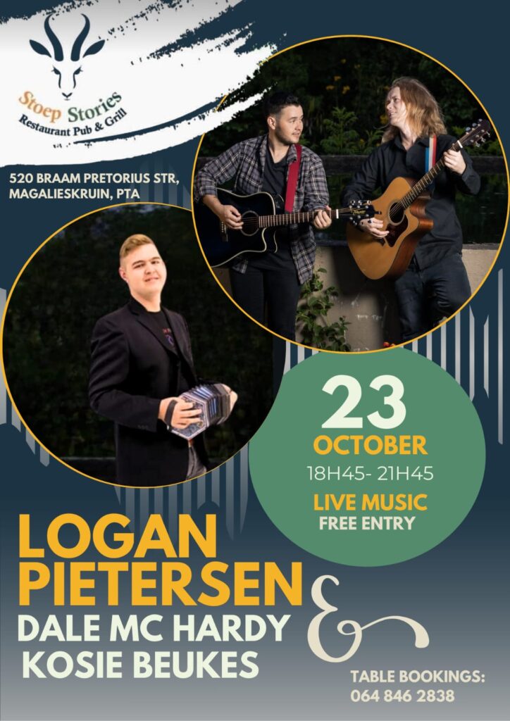 Live Music Pretoria @StoepStories Restaurant Pub and Grill | Pretoria 520 Braam Pretorius Street, Magalieskruin, Pretoria, South Africa 0182. Seafood Restaurant